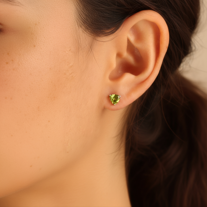 Peridot Studs Earrings