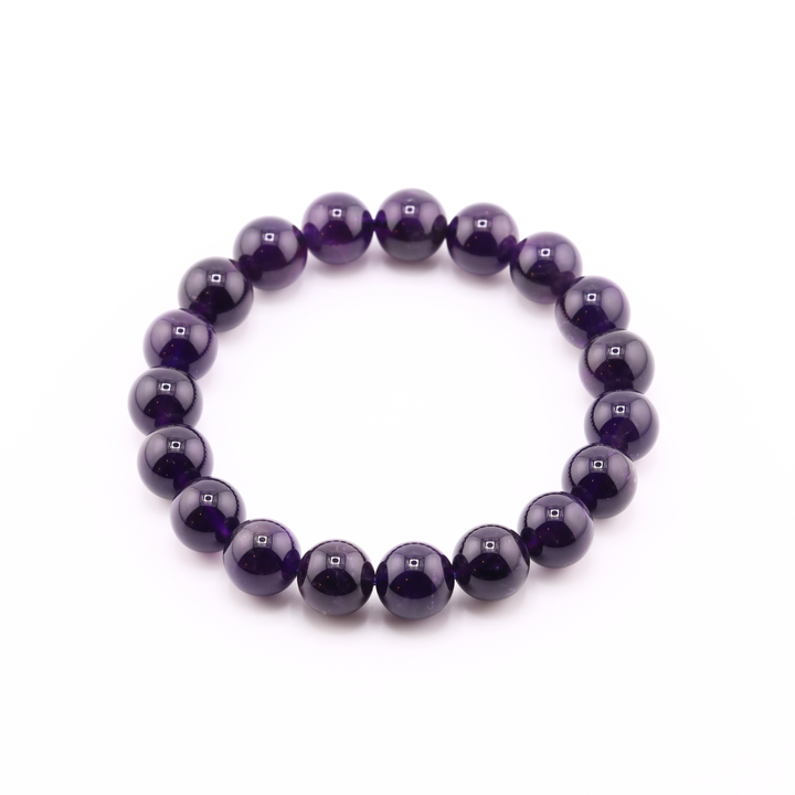 10mm Amethyst Bracelet