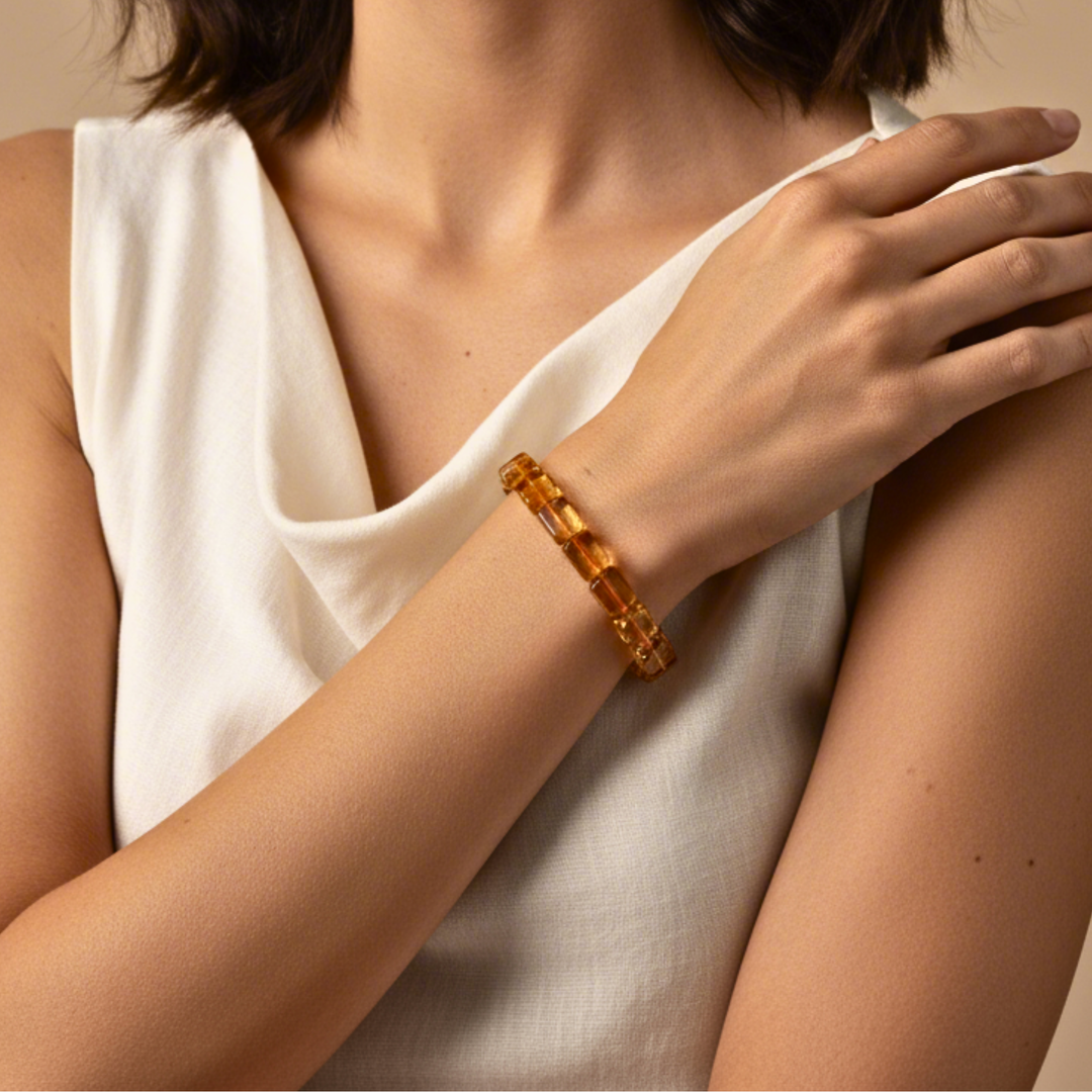 8mm Citrine Bracelet