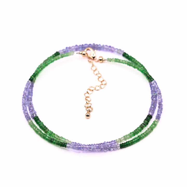 Tsavorite Tanzanite Necklace