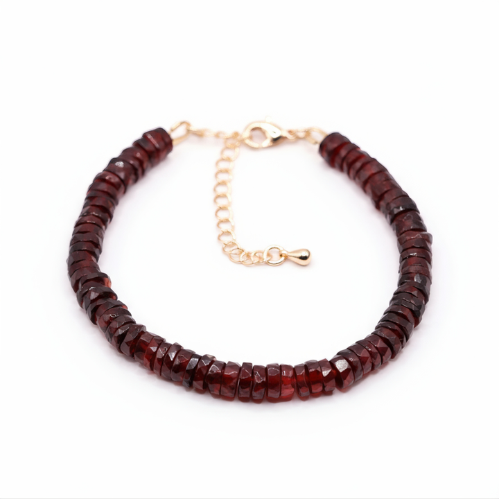 5mm Faceted Garnet Bracelet