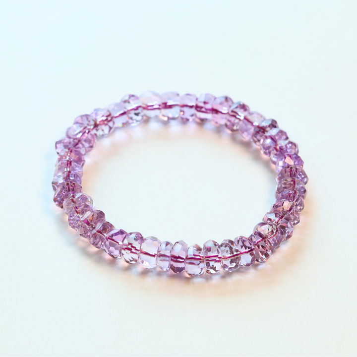 9mm Faceted Amethyst Bracelet