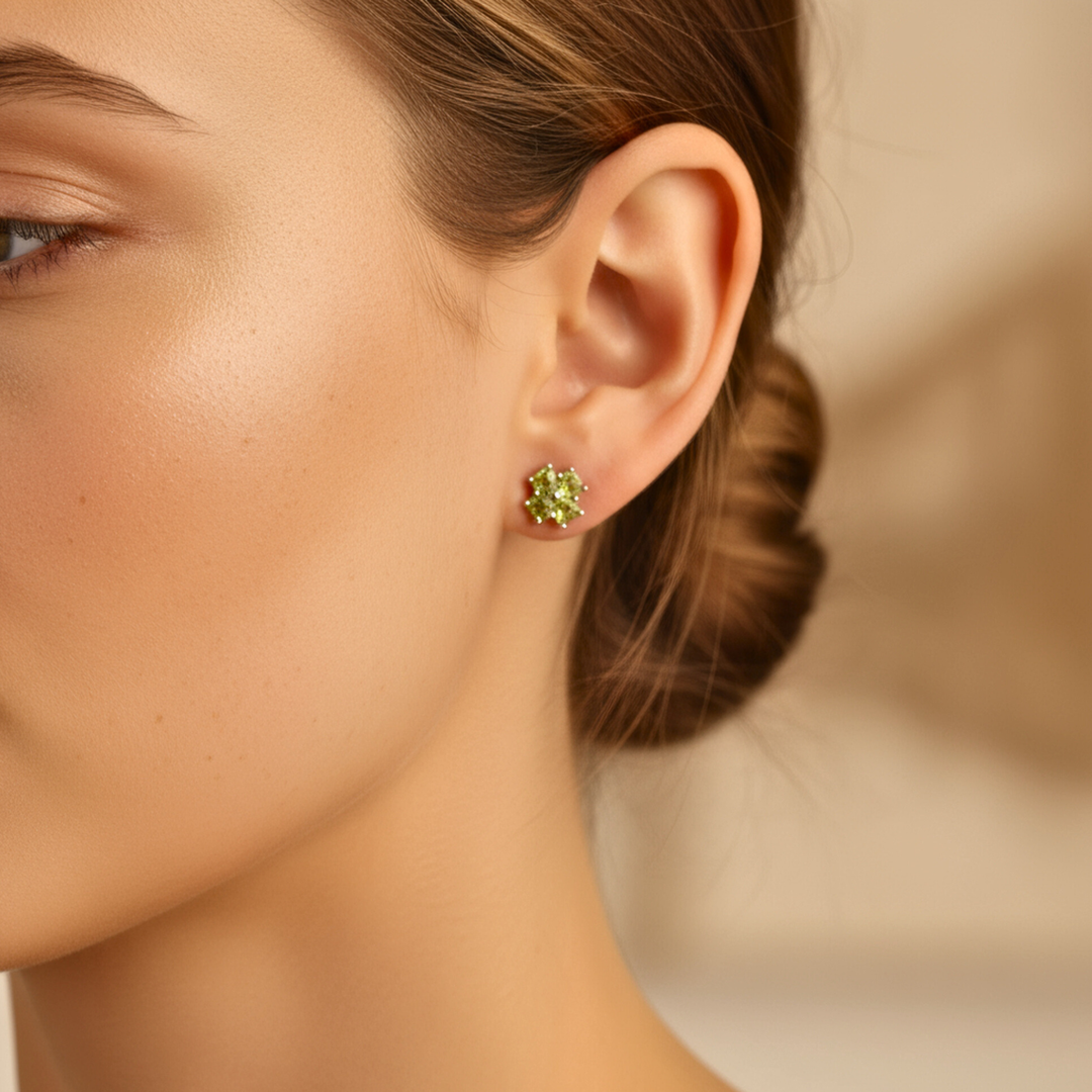 Peridot Studs Earrings
