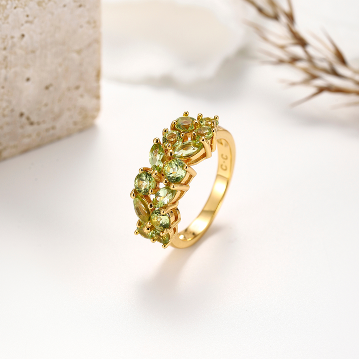 Gold Peridot Ring