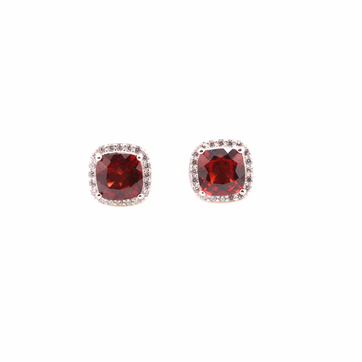 Garnet Studs Earrings
