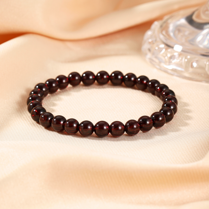 7mm Garnet Bracelet