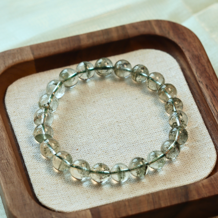 7mm Green Phantom Quartz Bracelet