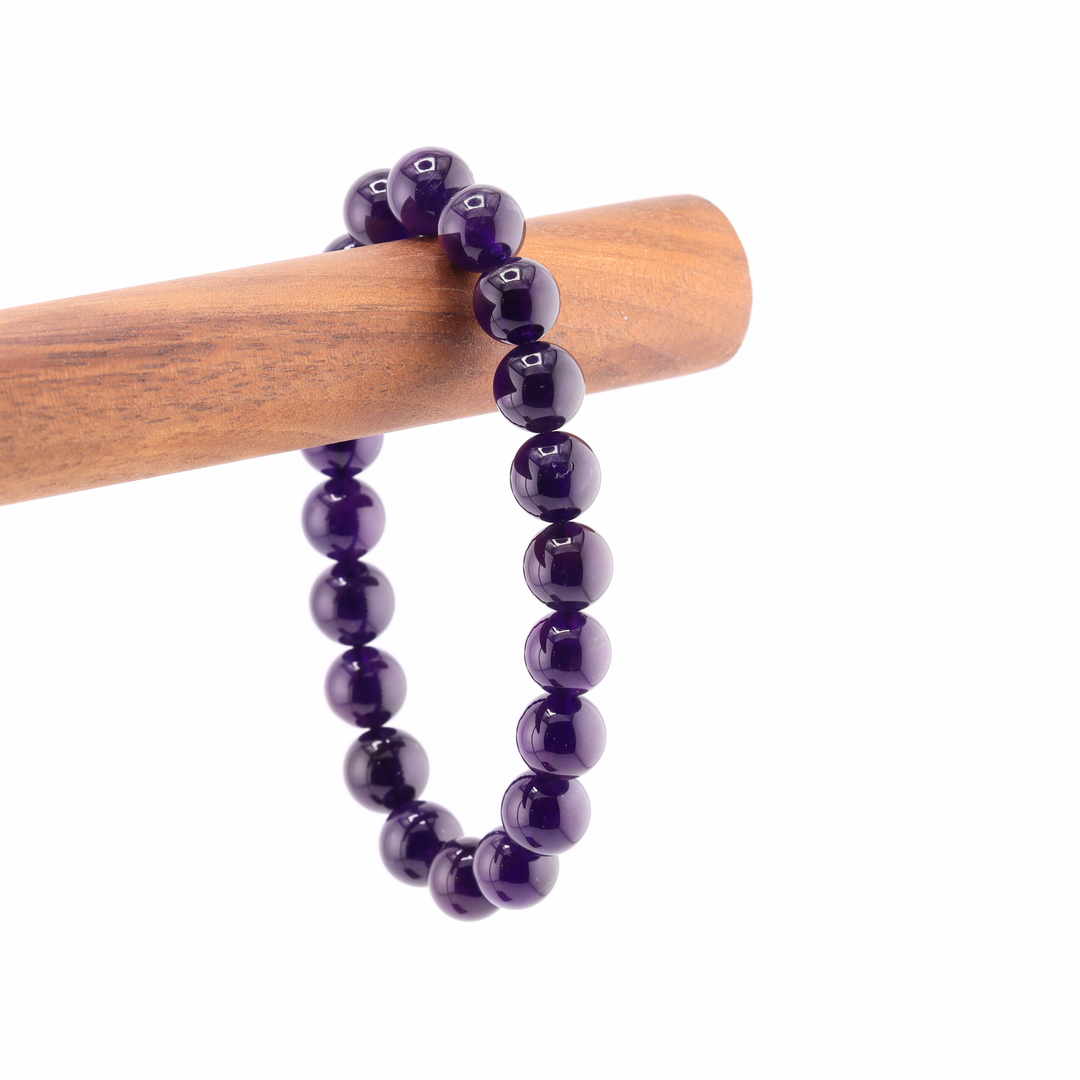 10mm Amethyst Bracelet