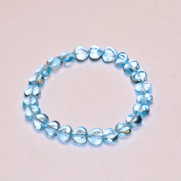 Blue Topaz Heart Bracelet