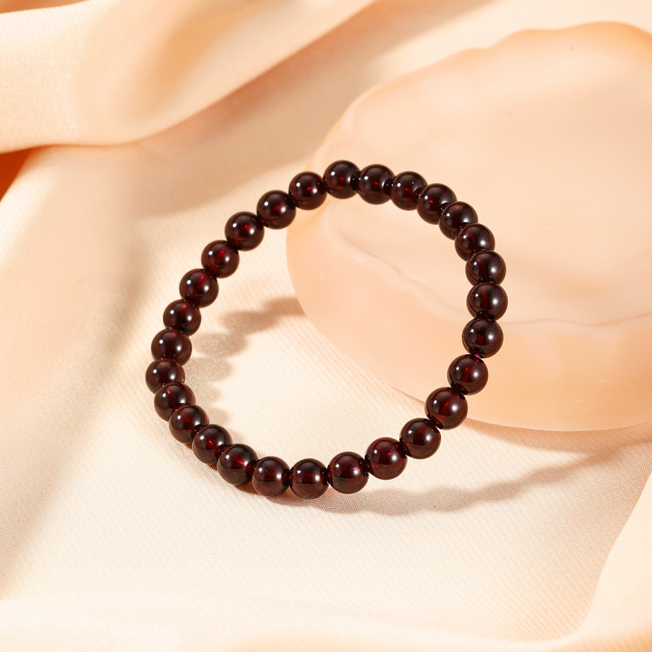 7mm Garnet Bracelet