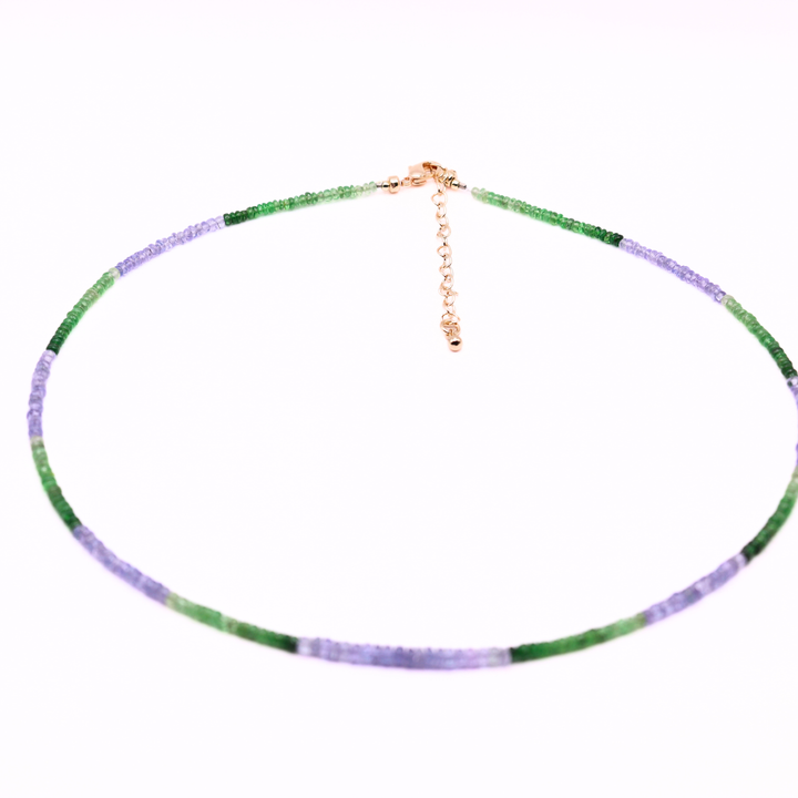 Tsavorite Tanzanite Necklace