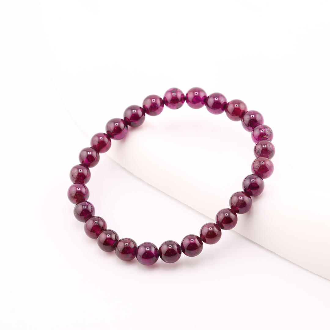 7mm Rhodolite Garnet Bracelet