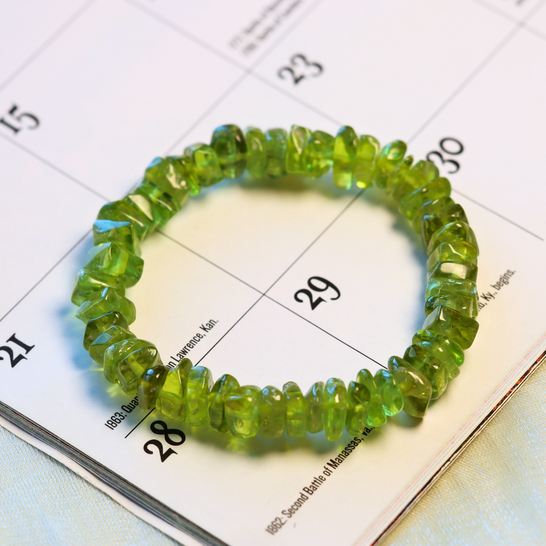 Peridot Chip Bracelet