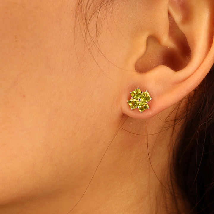 Peridot Studs Earrings
