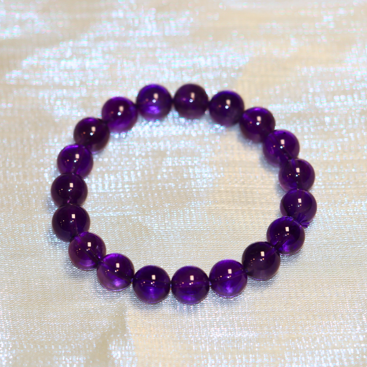 10mm Amethyst Bracelet