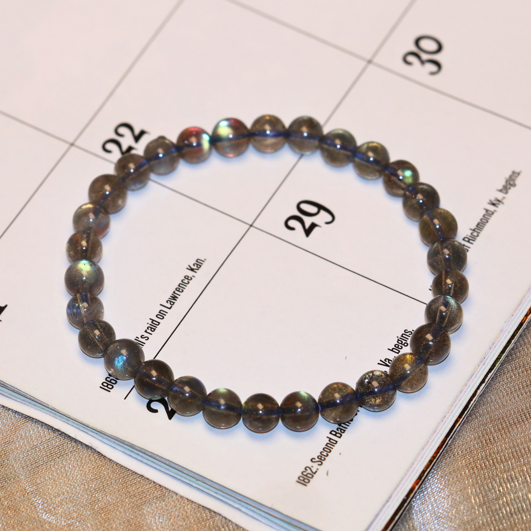5mm Black Labradorite Bracelet