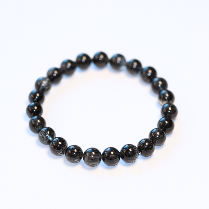 7mm Tourmalinated Quartz Bracelet