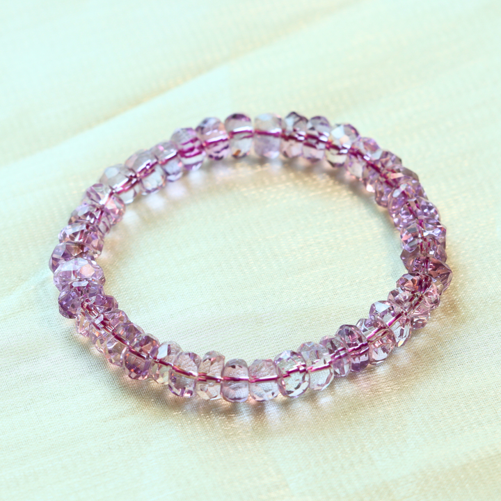 9mm Faceted Amethyst Bracelet