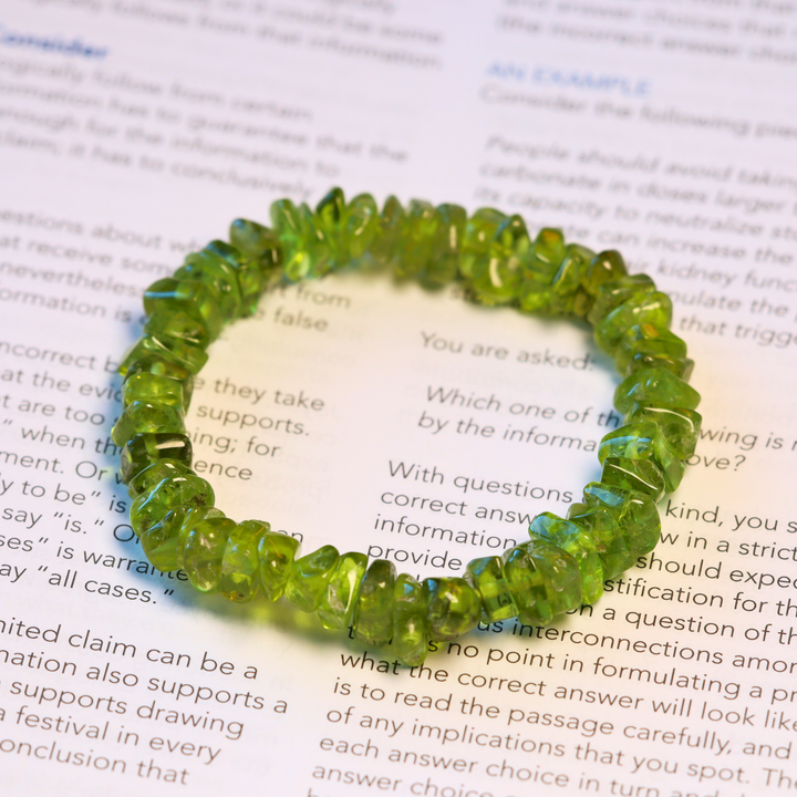 Peridot Chip Bracelet