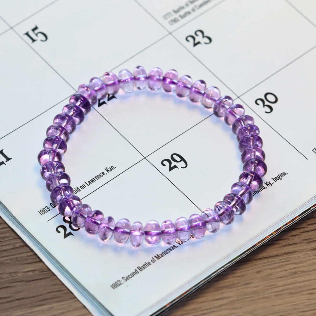 7mm Amethyst Bracelet