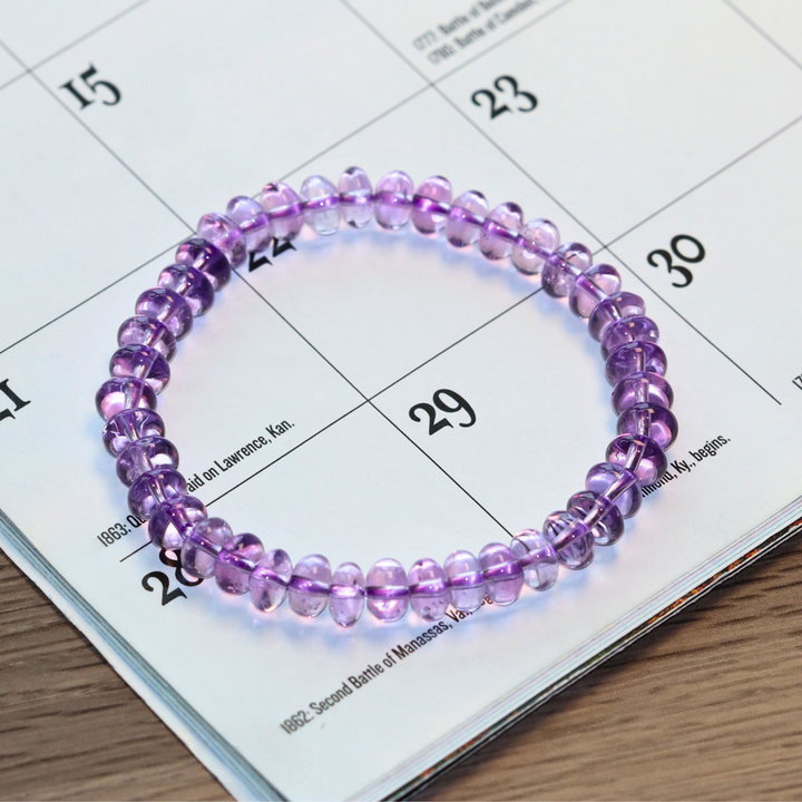 7mm Amethyst Bracelet