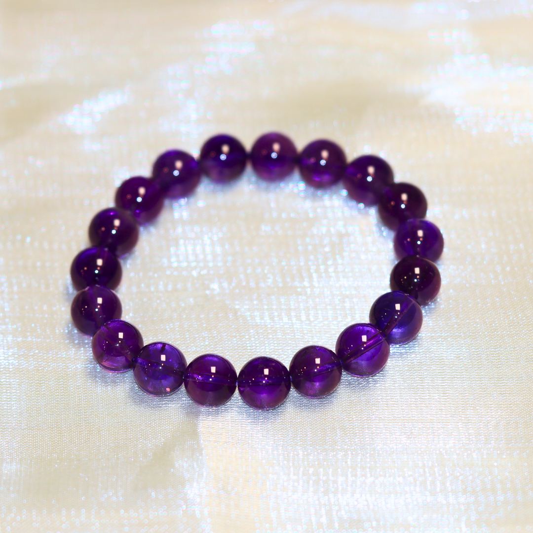 10mm Amethyst Bracelet