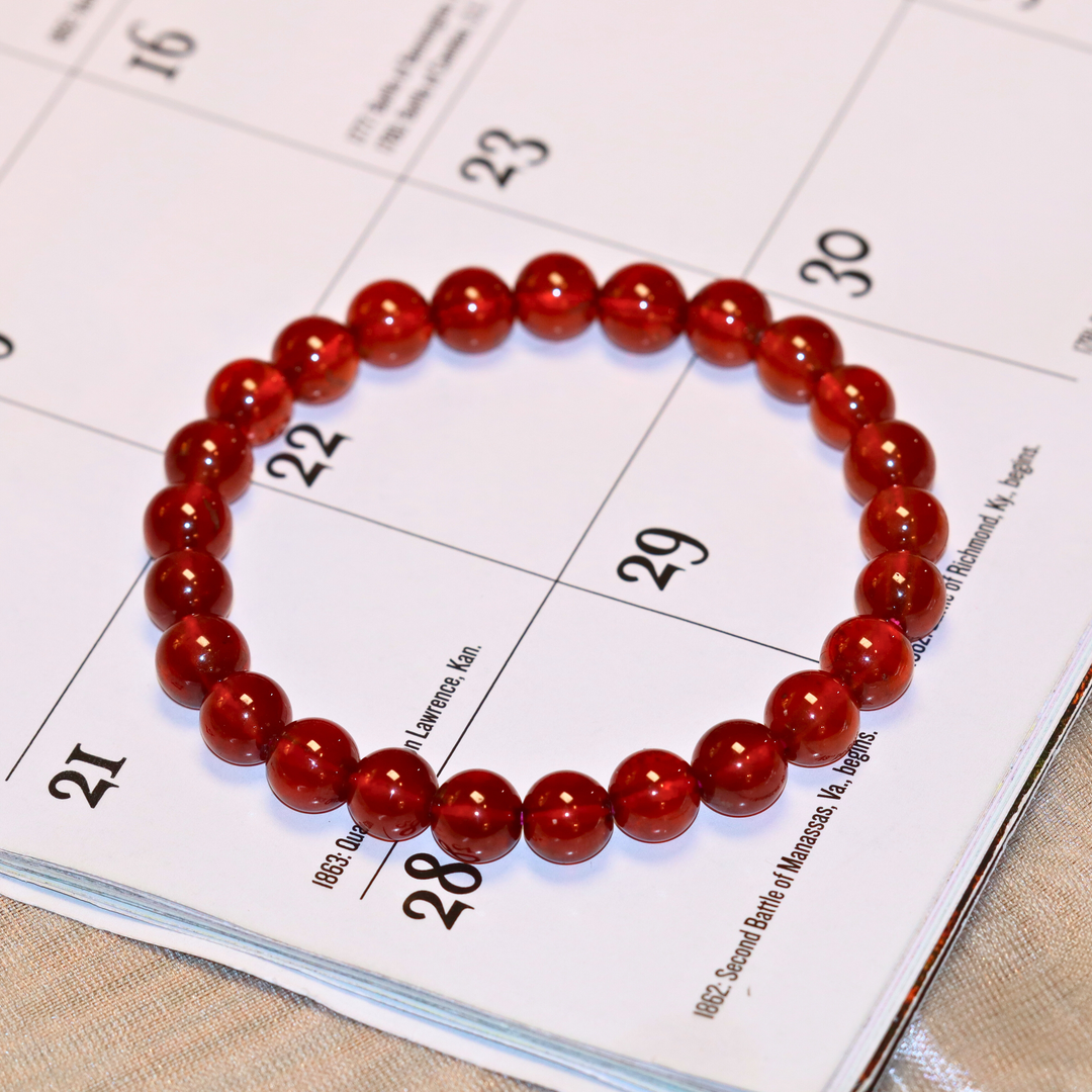 7mm Spessartine Garnet Bracelet