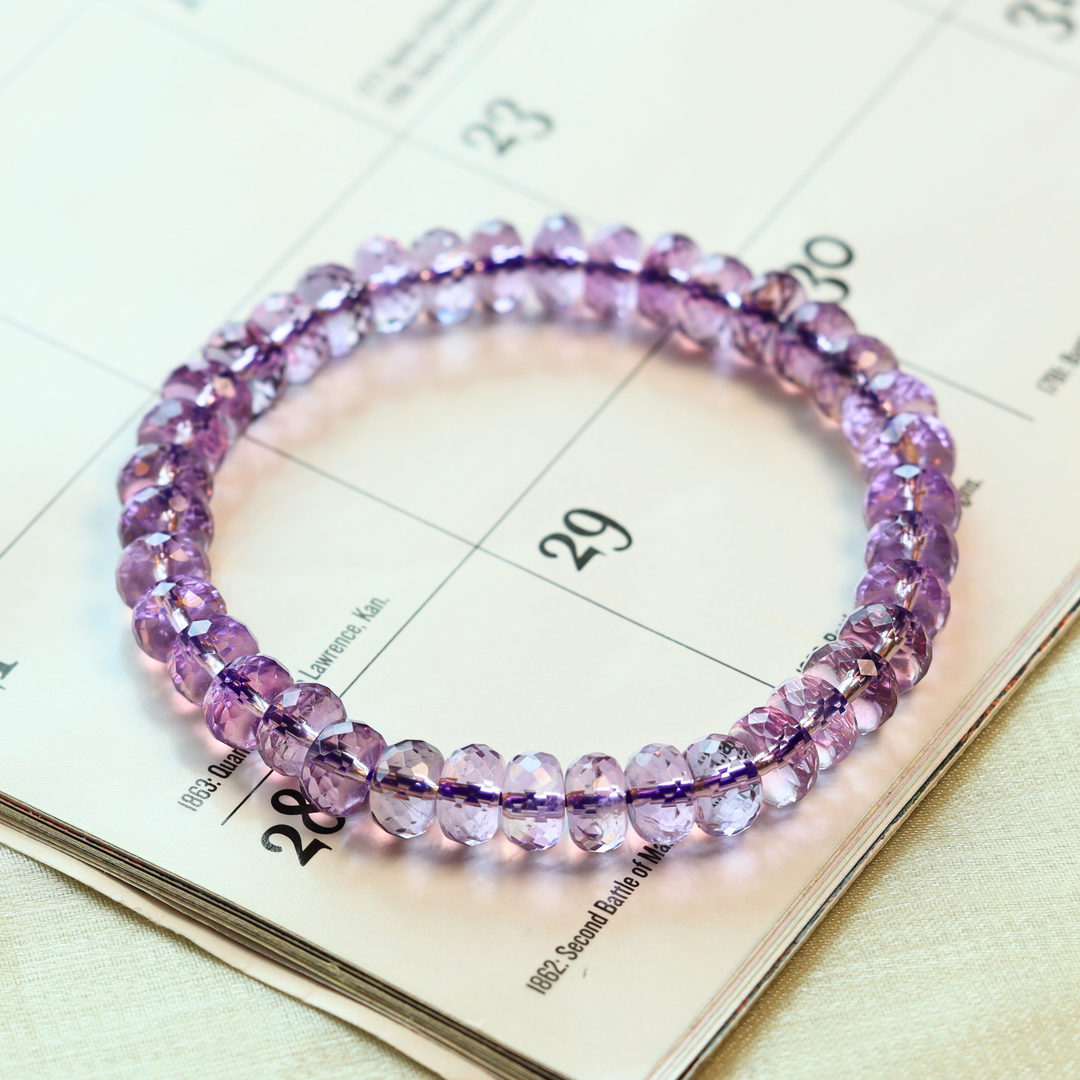 9mm Amethyst Bracelet