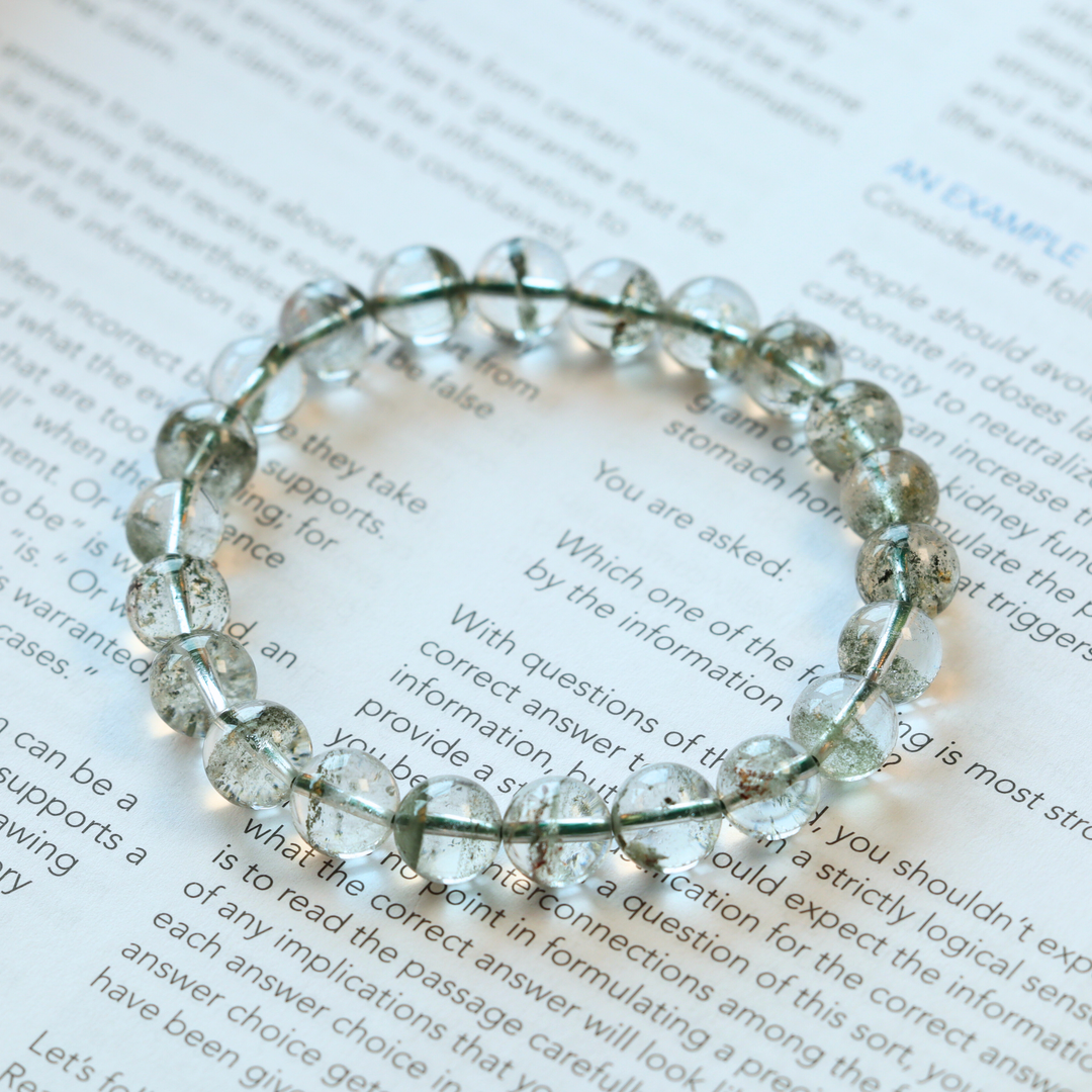 7mm Green Phantom Quartz Bracelet