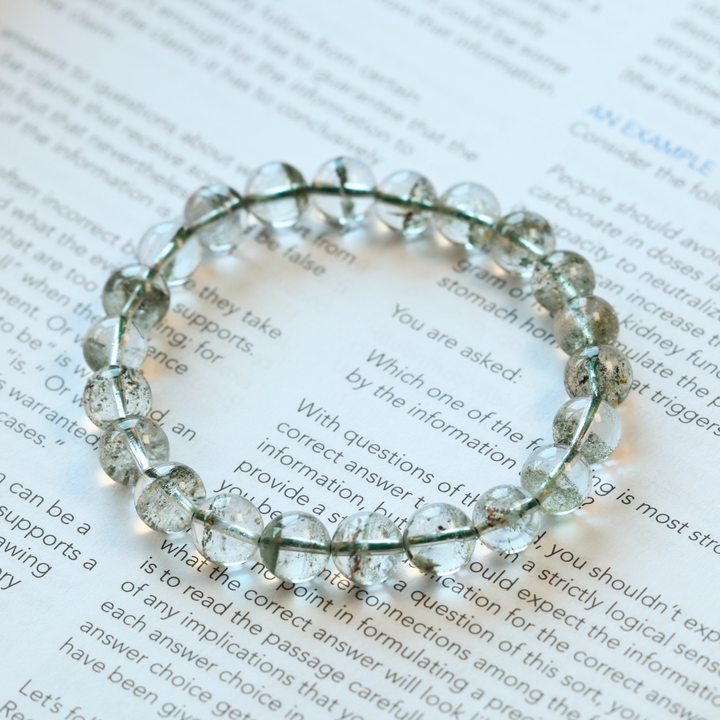 7mm Green Phantom Quartz Bracelet