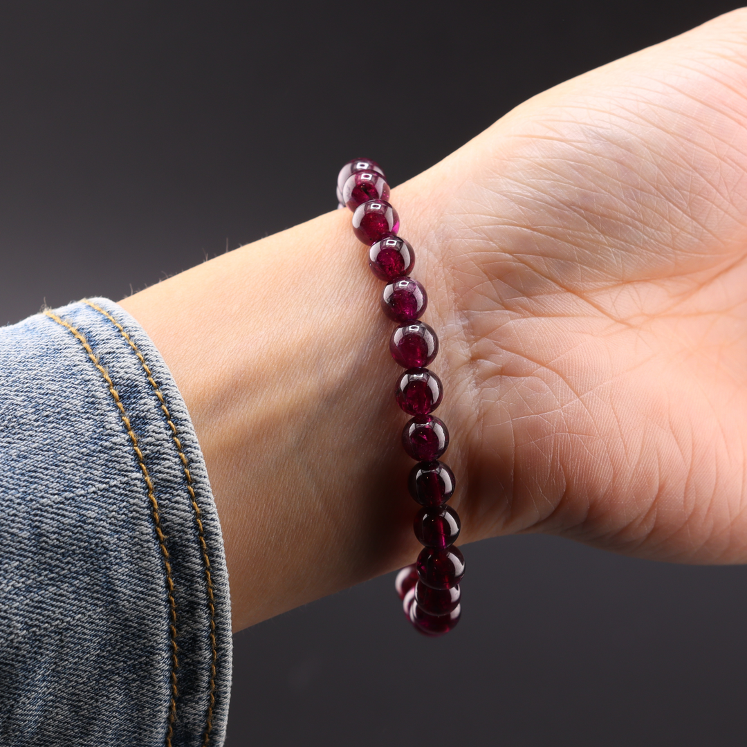 7mm Rhodolite Garnet Bracelet