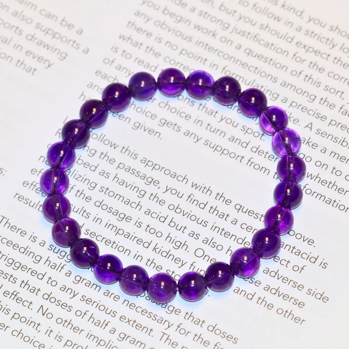 7mm Amethyst Bracelet