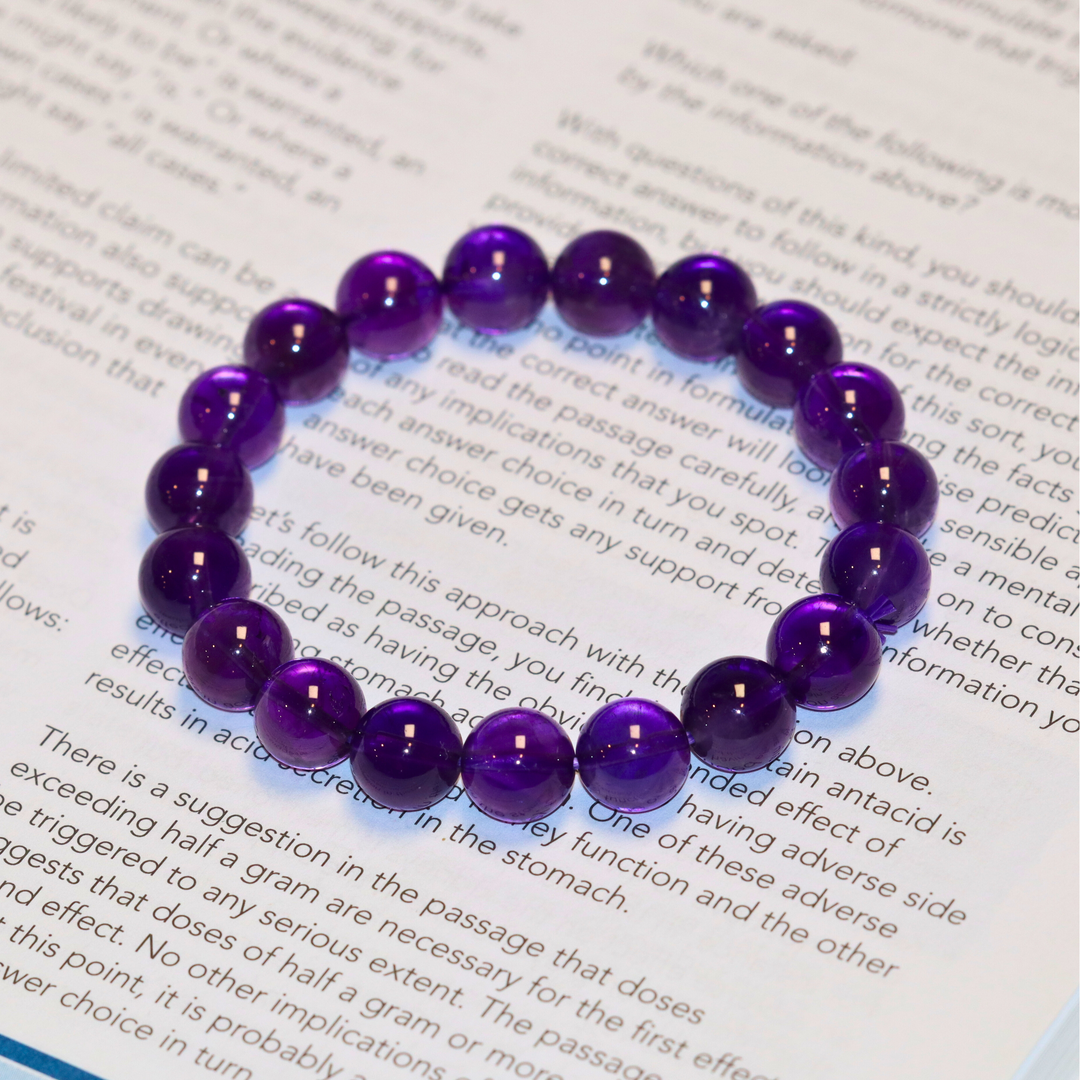 10mm Amethyst Bracelet