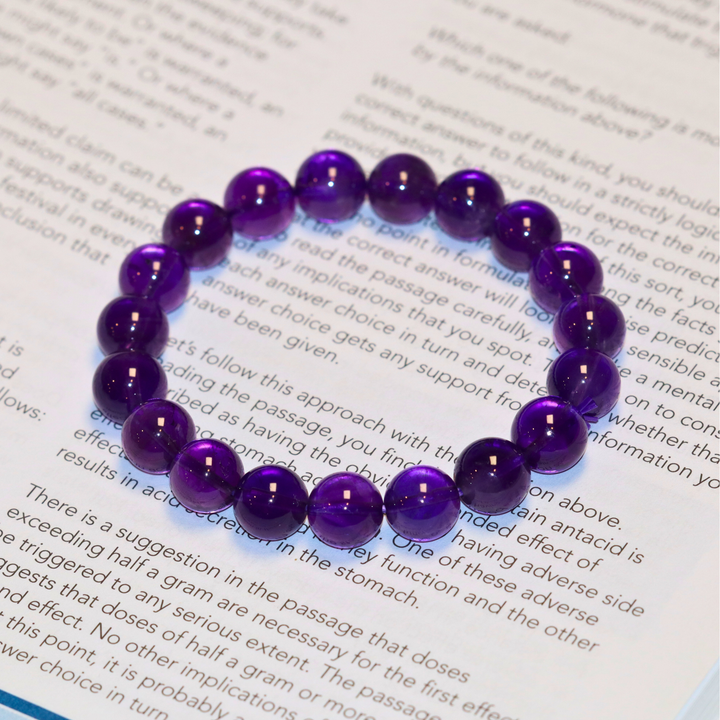 10mm Amethyst Bracelet