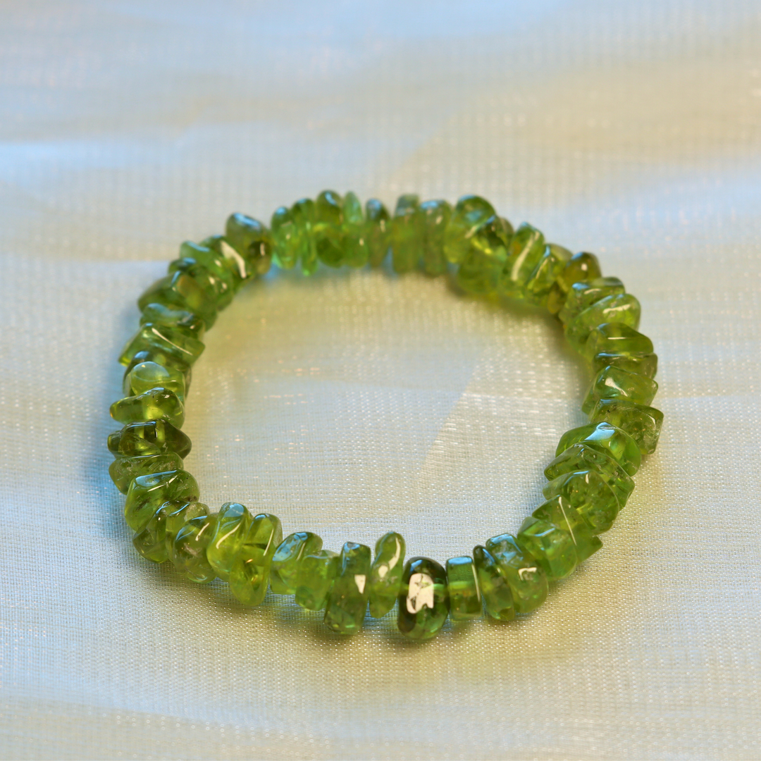 Peridot Chip Bracelet