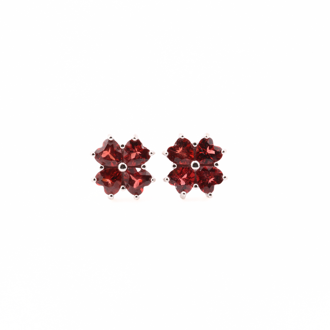 Garnet Studs Earrings