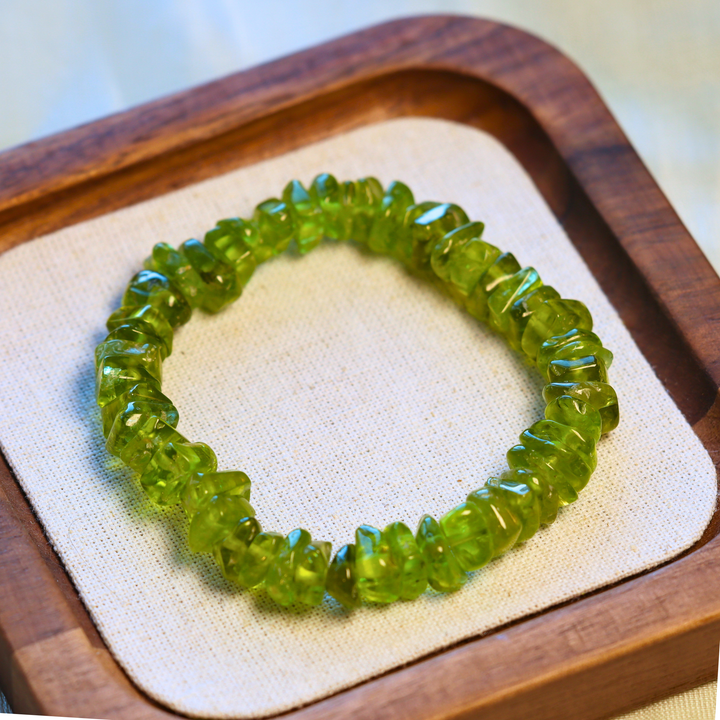 Peridot Chip Bracelet