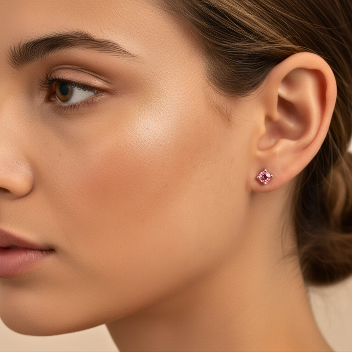 Pink Tourmaline Earrings