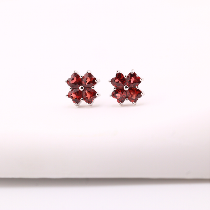 Garnet Studs Earrings