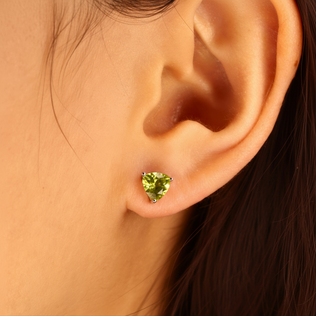 Peridot Studs Earrings