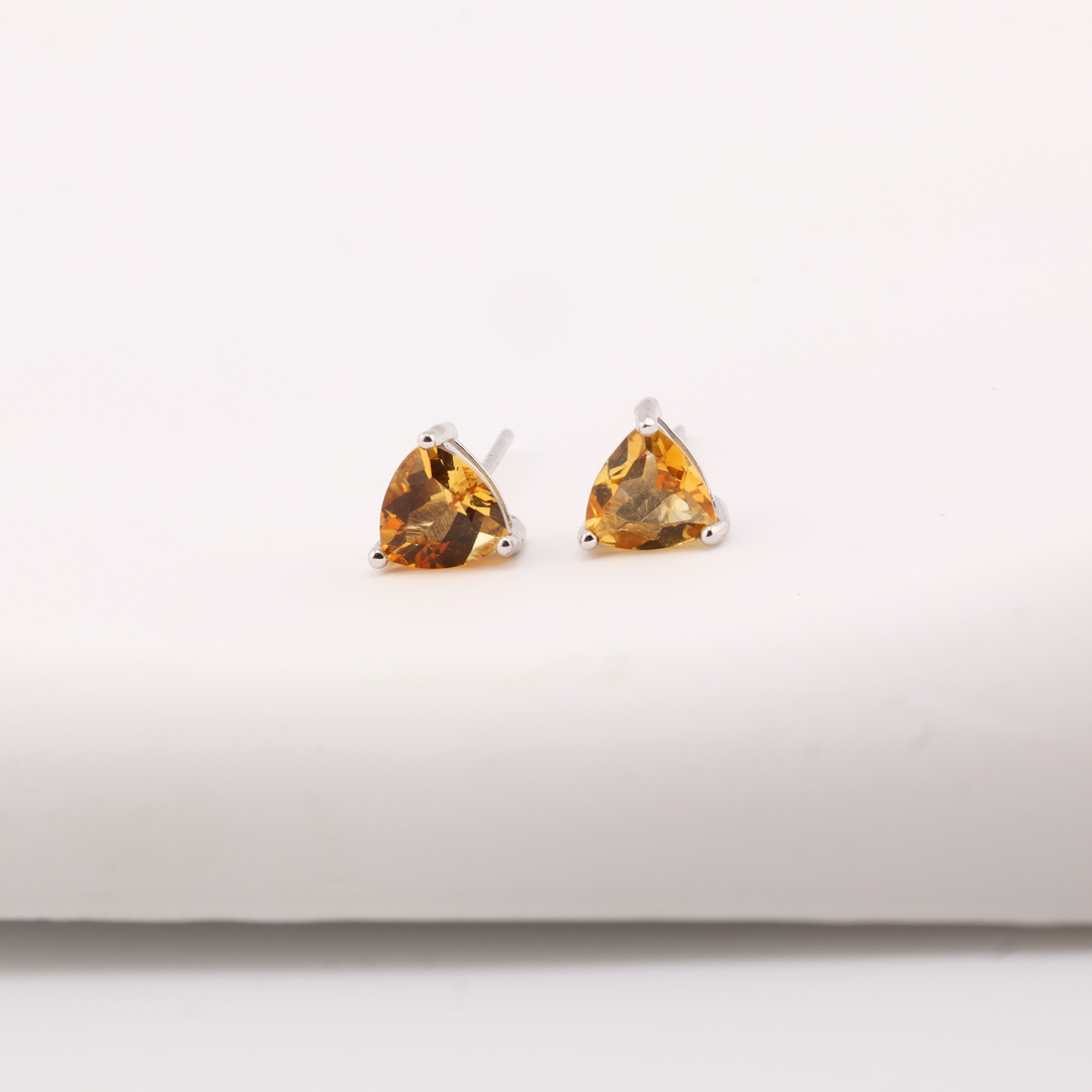 Citrine Studs Earrings