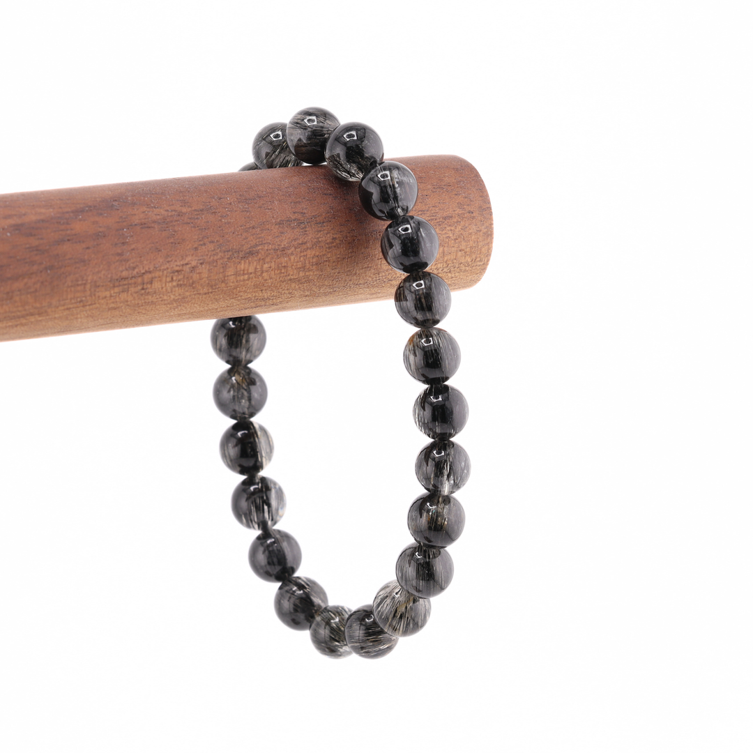 7mm Tourmalinated Quartz Bracelet