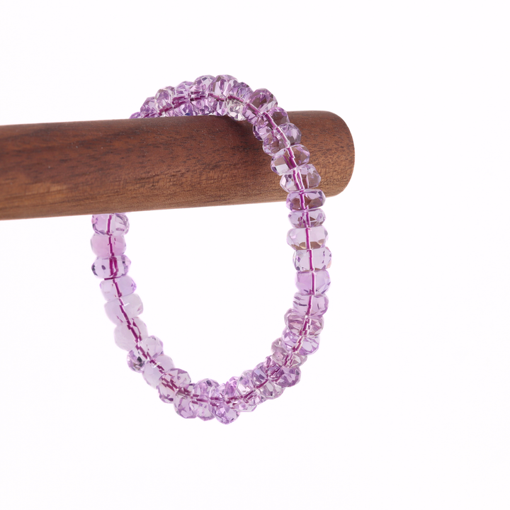 9mm Faceted Amethyst Bracelet