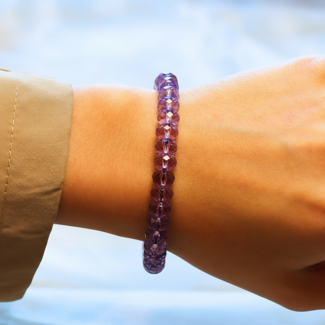 9mm Amethyst Bracelet