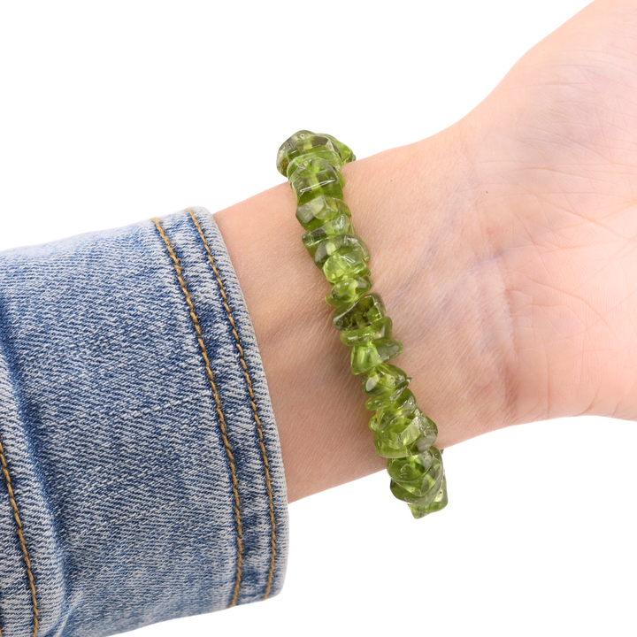 Peridot Chip Bracelet