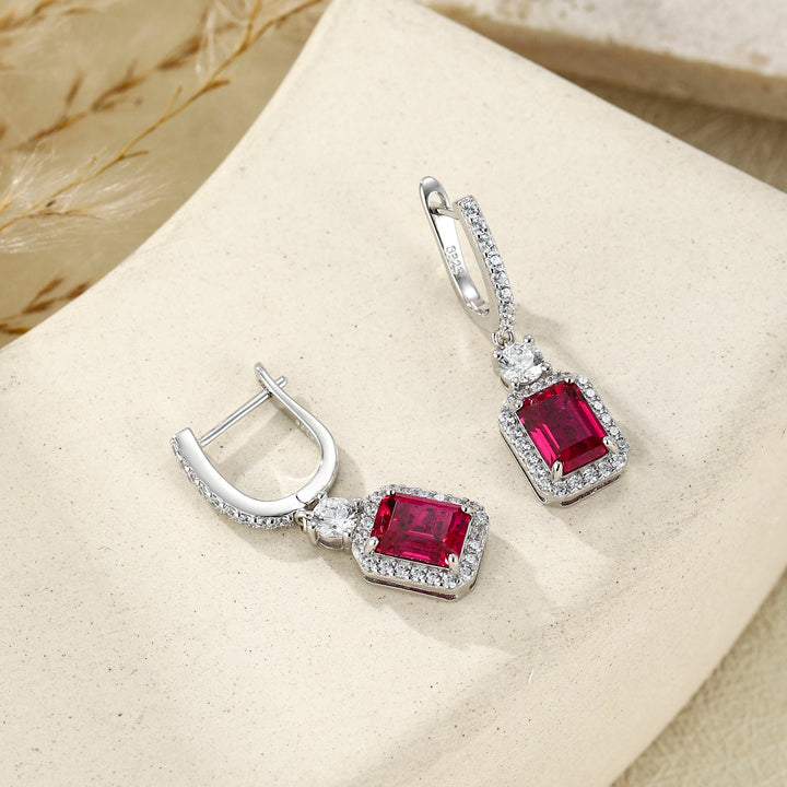 Ruby Drop Earrings