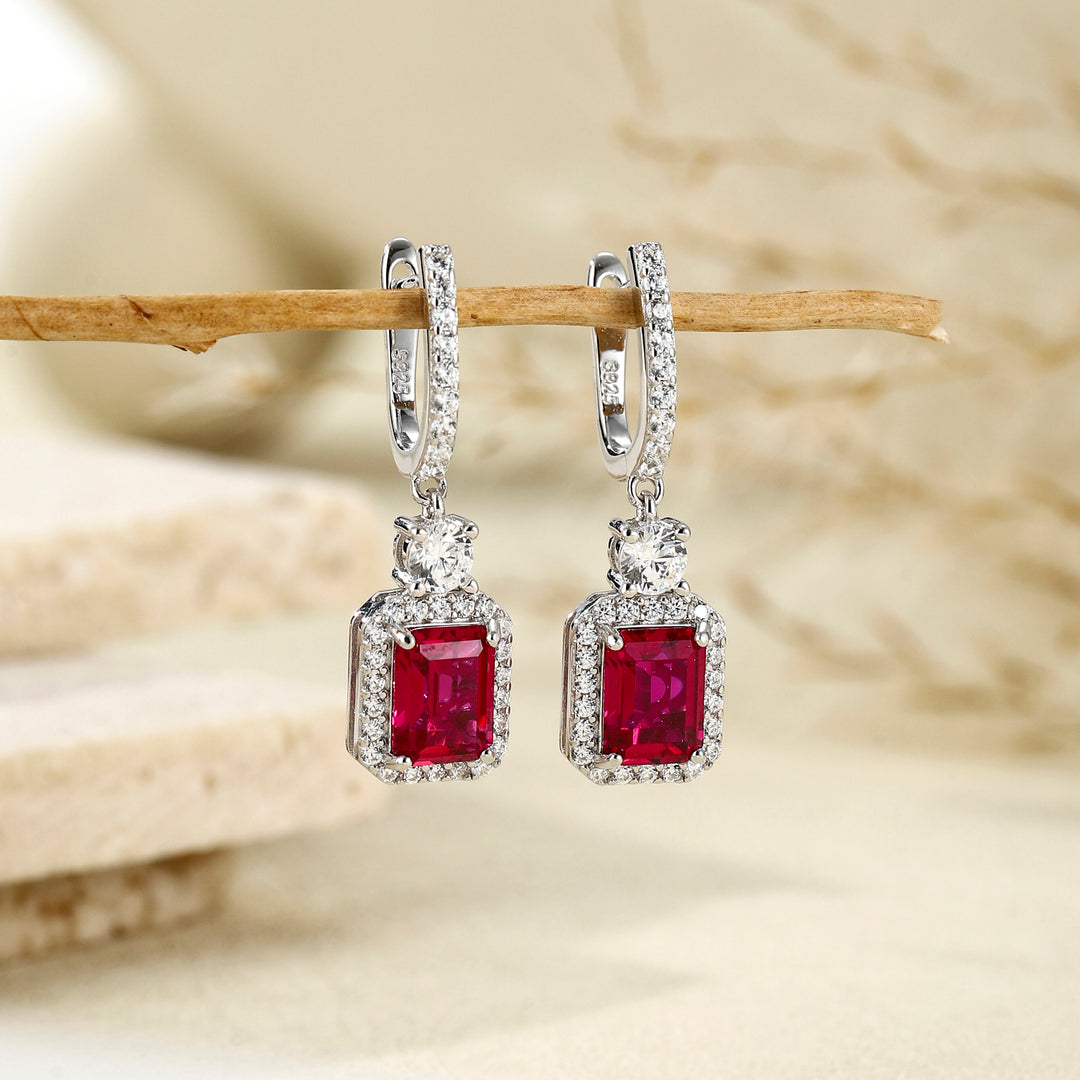 Ruby Drop Earrings
