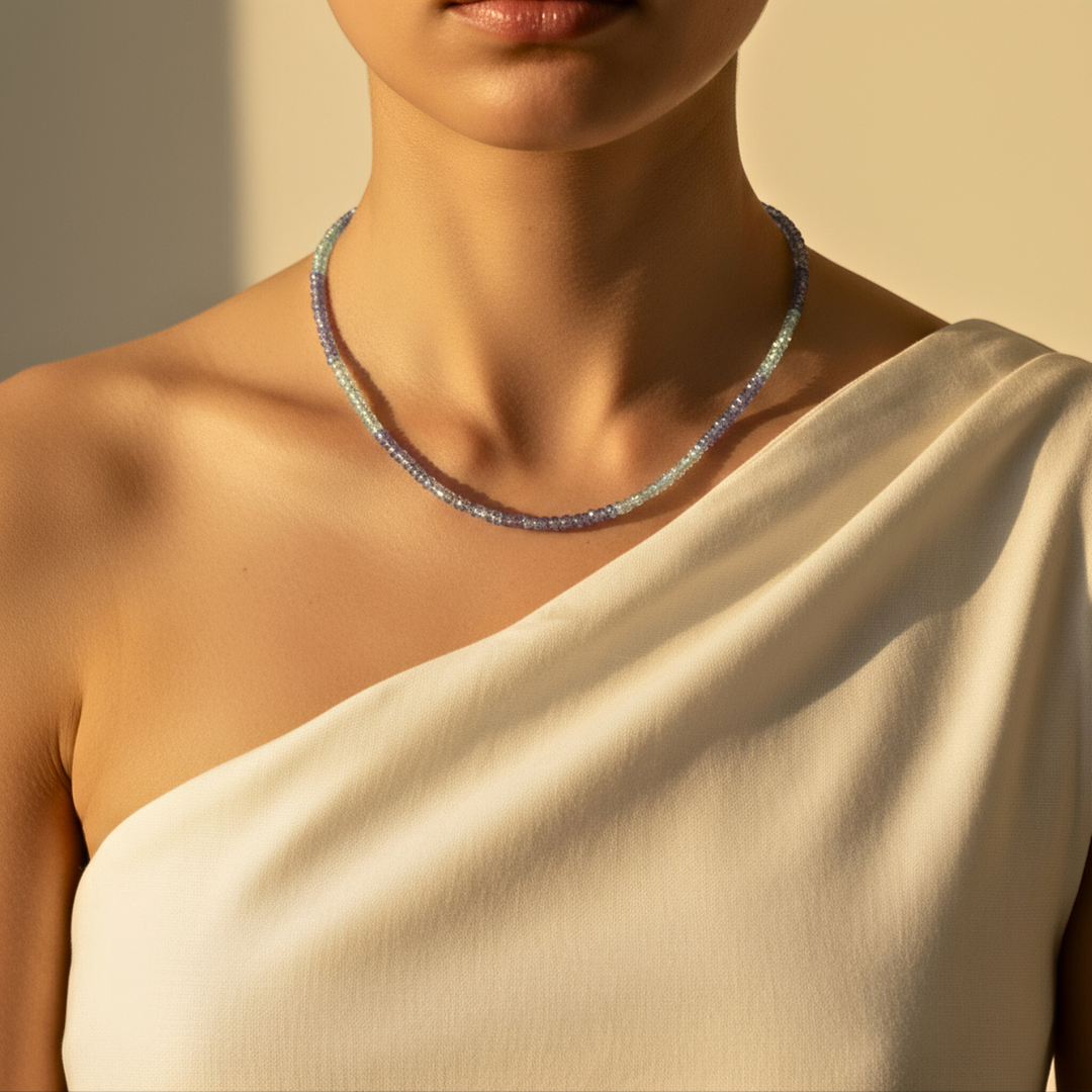 Tanzanite Aquamarine Necklace