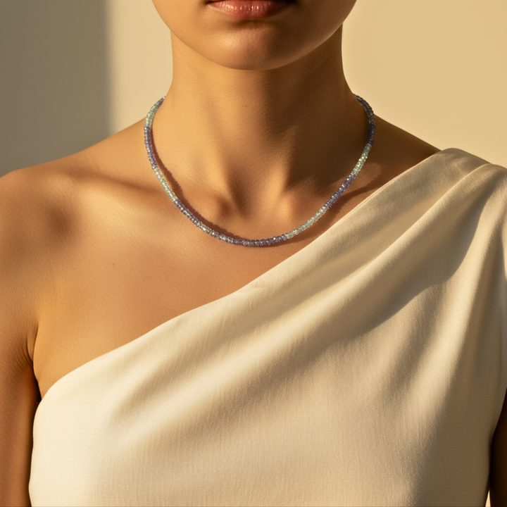 Tanzanite Aquamarine Necklace